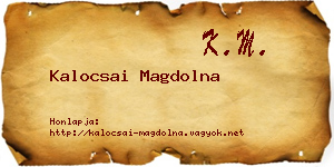 Kalocsai Magdolna névjegykártya